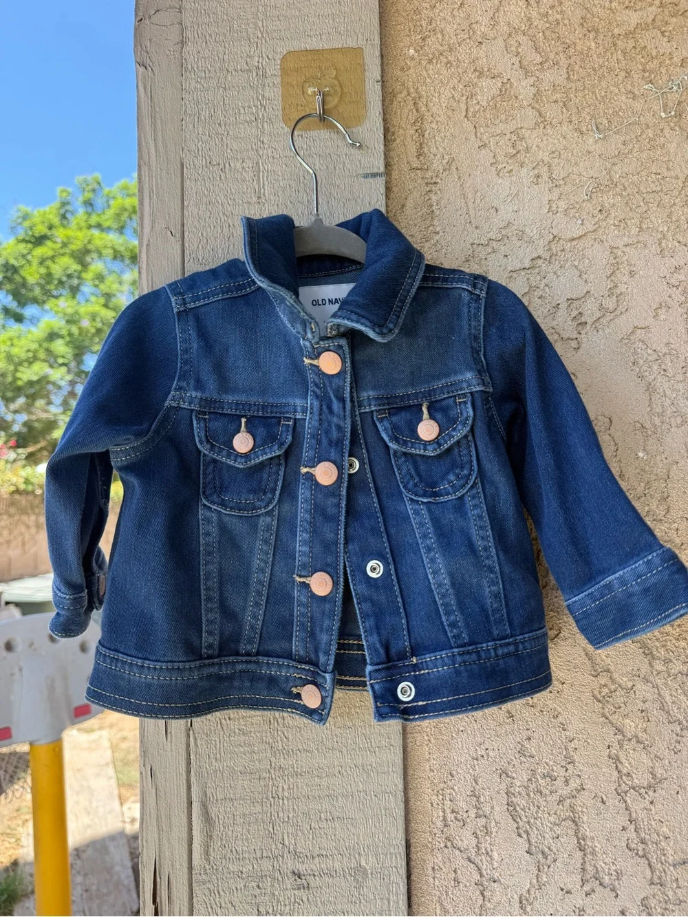 Old Navy Toddler Indigo Denim Jacket with Copper Buttons